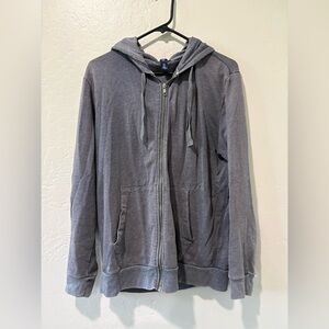 Gap Grayish Blue Zip Up Hoodie